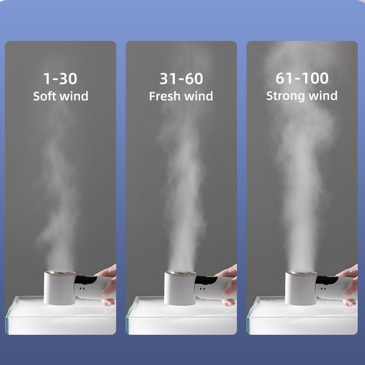 Ventilateur de refroidissement portatif Oriday à semi-conducteurs, format compact, 100 niveaux de puissance, flux d'air puissant, rechargeable par USB, autonomie ultra longue, refroidissement ultra rapide. Parfait pour la maison, les étudiants