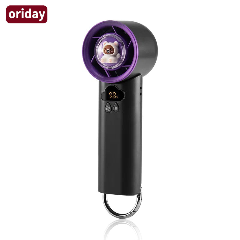 Oriday ultrawydajny mini wentylator ręczny o bardzo dużej prędkości z bezprzewodowym ładowaniem, przenośny – idealny do użytku na zewnątrz, w domu, w biurze, na biurku lub w akademiku. Od Dongfang Liangpin.