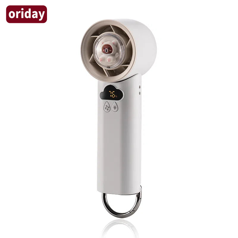 Oriday ultrawydajny mini wentylator ręczny o bardzo dużej prędkości z bezprzewodowym ładowaniem, przenośny – idealny do użytku na zewnątrz, w domu, w biurze, na biurku lub w akademiku. Od Dongfang Liangpin.
