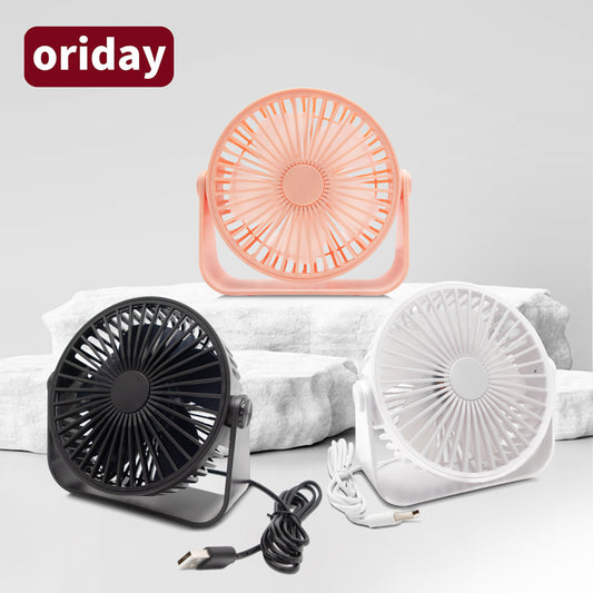 Ventilatore da scrivania compatto oriday, silenzioso, alta potenza, raffreddamento per ufficio, oscillante, da tavolo, portatile, con presa