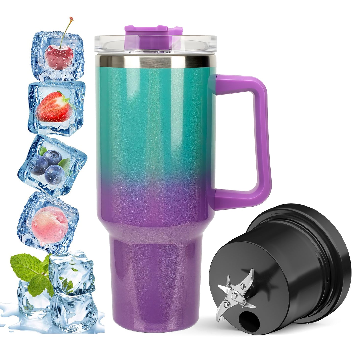 Taza de jugo oriday de gran capacidad, puede triturar hielo, licuadora eléctrica portátil multifuncional, taza Dondong, jugo fresco sin cables para llevar, uso en exteriores y en casa, buen producto oriental