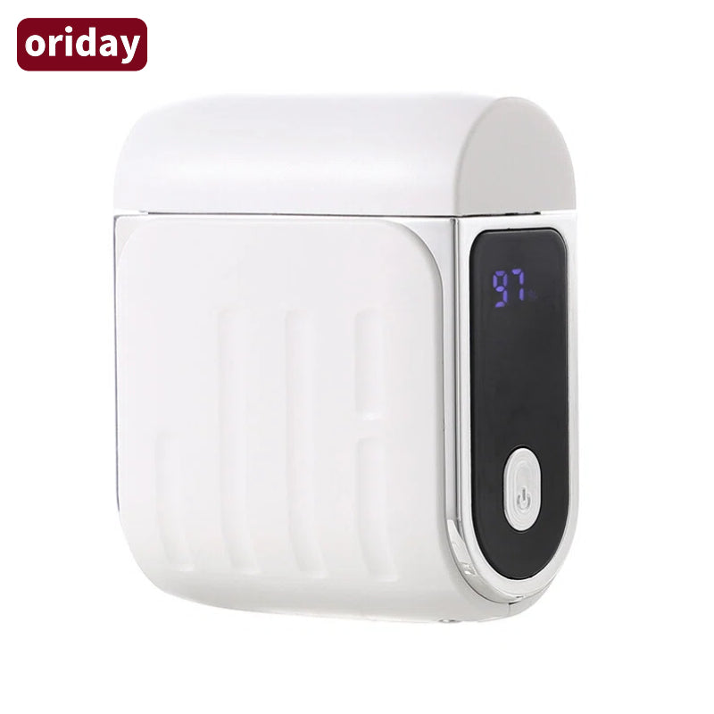 Oriday جهاز تقليم الأظافر الذكي - قص وطحن معاً، 3 إعدادات للاختيار، سهل الاستخدام بيد واحدة | تصميم حاوية تجميع قصاصات الأظافر، نظيف وصحي، تصميم منخفض الضوضاء | شحن Type-C، 90 دقيقة من الاستمرارية.