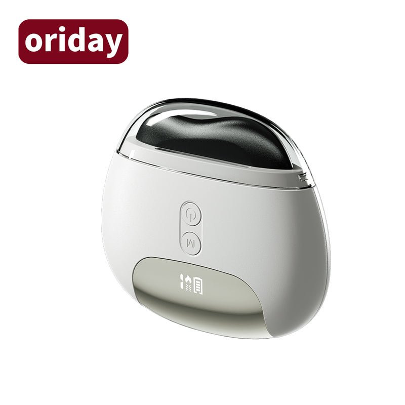 oriday Alat Pijat Elektrik Gua Sha dengan Batu Bian, mudah dibawa untuk pijatan meridian, sesuai untuk kaki, wajah, pinggul, dan seluruh badan, untuk kegunaan rumah dan salun kecantikan, produk berkualiti tinggi dari Timur
