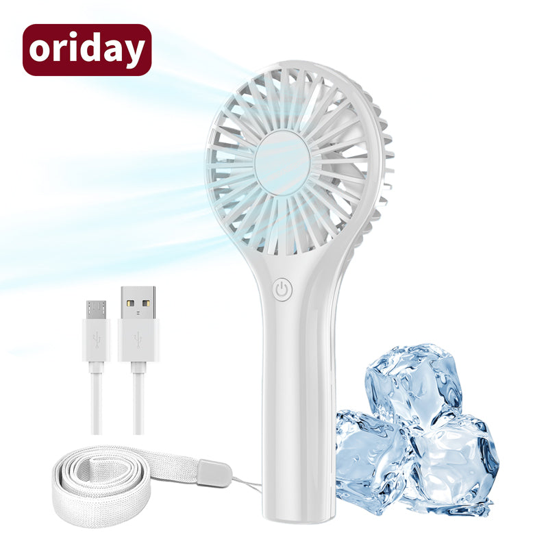oriday Taşınabilir fan 2000mAh pil, uzun süre dayanıklı, sessiz, güçlü hava akışı, taşınabilir, kompakt, yurt, ofis, ev kullanımı