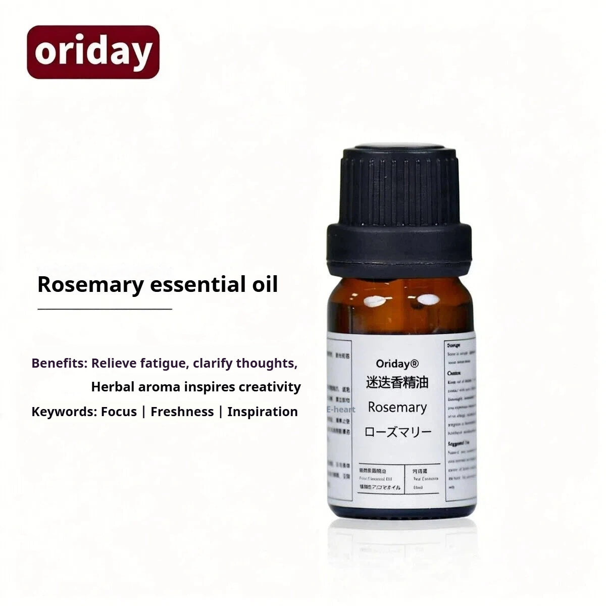 Minyak Pati Aromaterapi Baharu Oriday untuk Rumah, Minyak Semula Jadi Berasaskan Tumbuhan, Haruman Tahan Lama untuk Bilik Tidur, Bilik Air dan Ruang Tamu, Menyegarkan Udara, 10ml