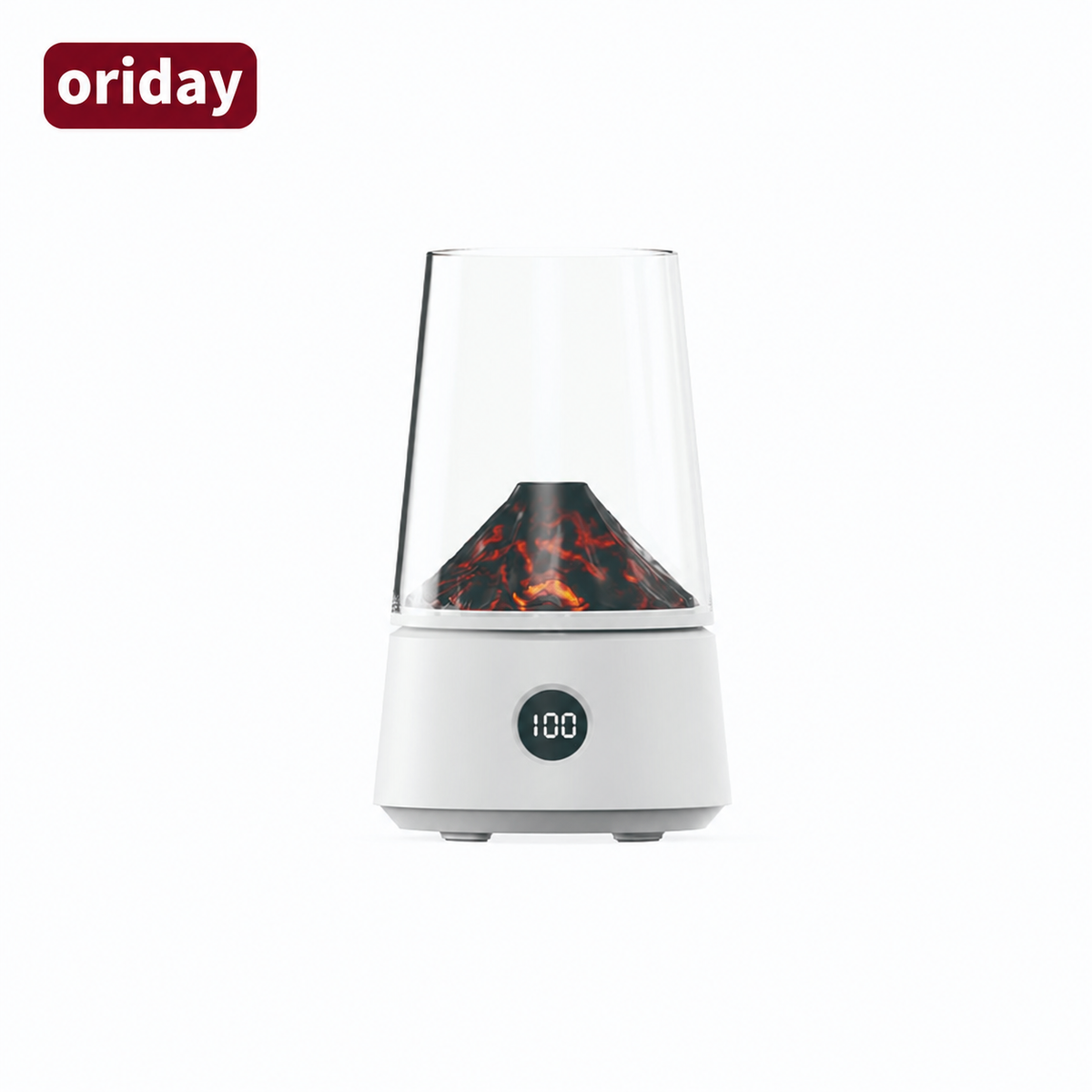 oriday 火山造型香薰機｜170mL水箱・暖光氛圍燈・雙模式噴霧｜睡房客廳辦公室適用