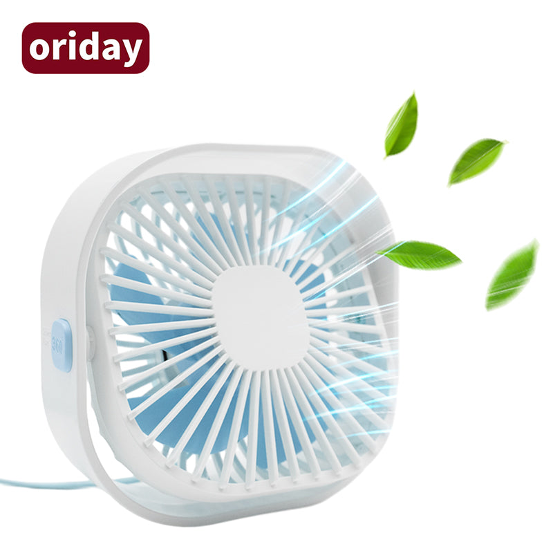 Ventilateur de bureau USB compact avec grande puissance de refroidissement, silencieux, portable, pour une utilisation à domicile, en bureau ou en dortoir