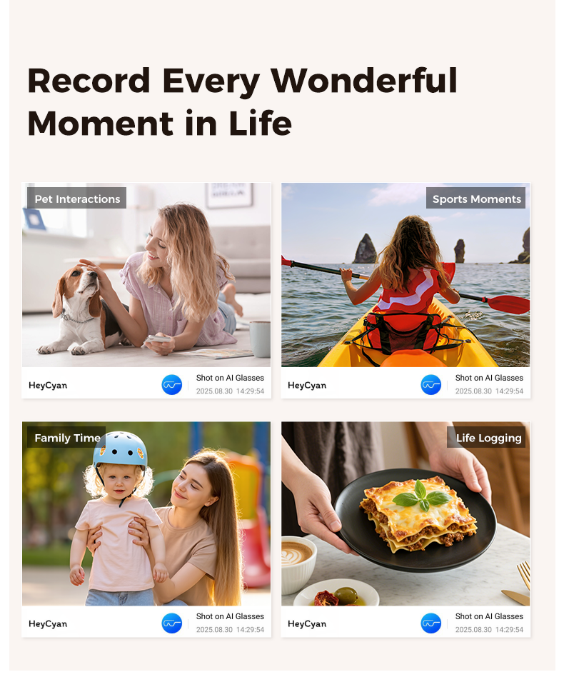 oriday新款AI 智能拍攝眼鏡｜即時翻譯＋物件識別＋4K高清錄影 — 香港熱賣智能穿戴