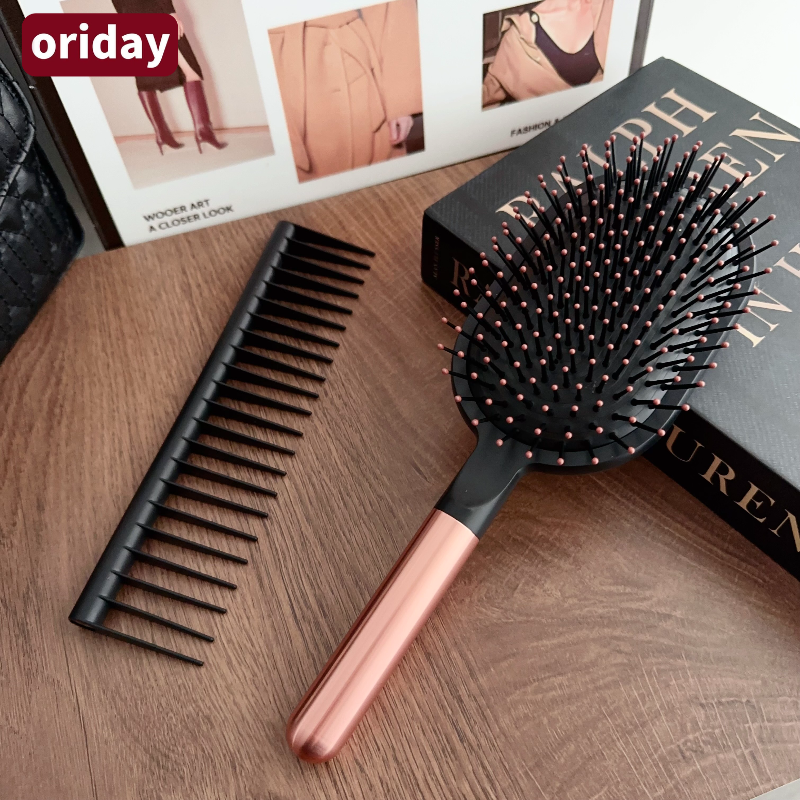 【Mismo estilo que Dyson】Set de regalo con cepillo de masaje con cojín de aire｜Peinado + cuidado del cabello 2 en 1｜Disponible en stock｜Regalo de cumpleaños / Kit esencial para el cuidado diario del cabello