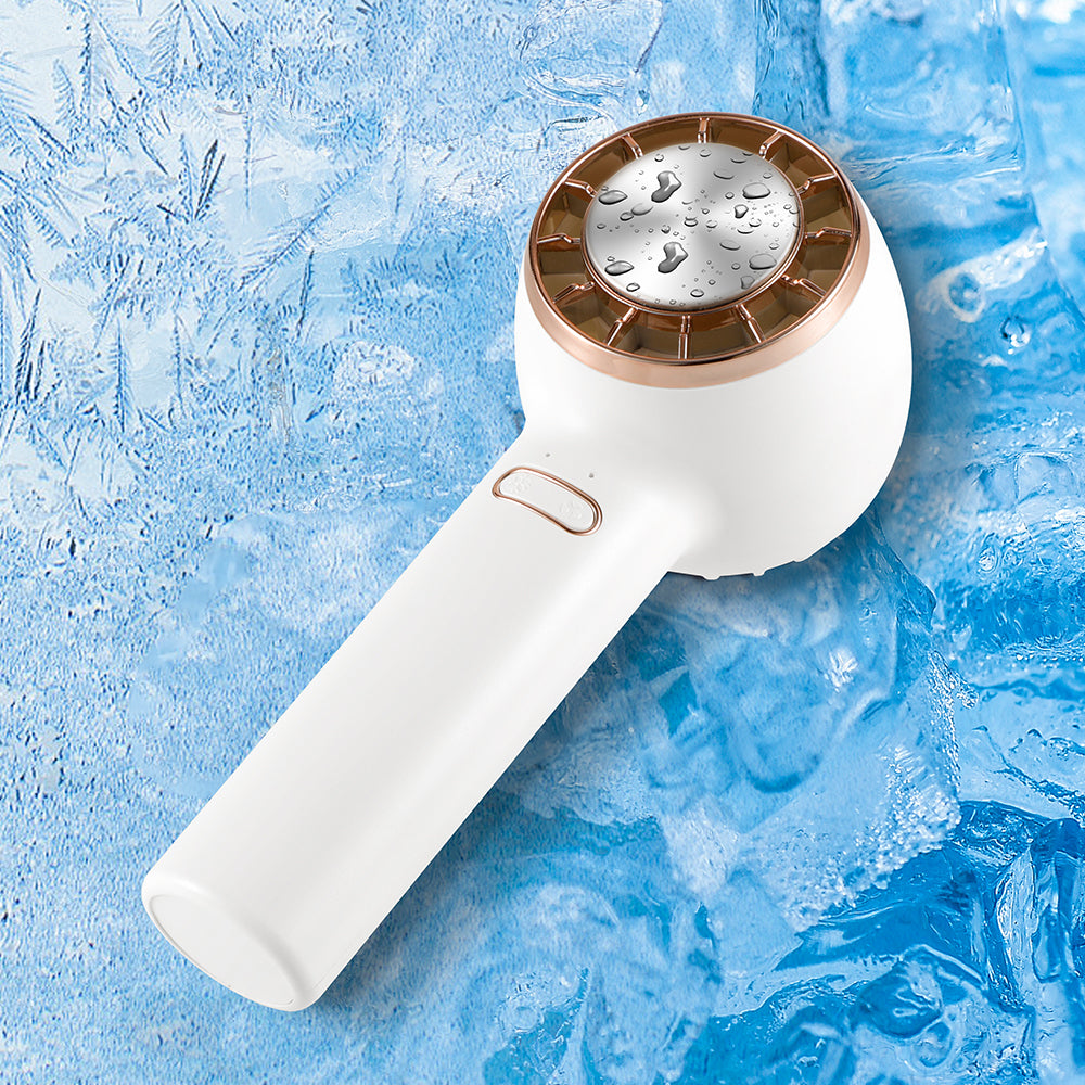 oriday genuine handheld fan usb cold compress ice cooling strong wind charging silent mini leafless outdoor long-lasting battery internet celebrity