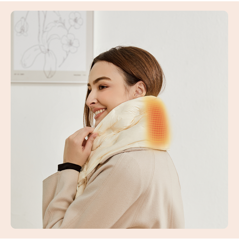 oriday graphene down heating scarf neck warmer autumn and winter intelligent three-speed temperature control neck warm compress gift