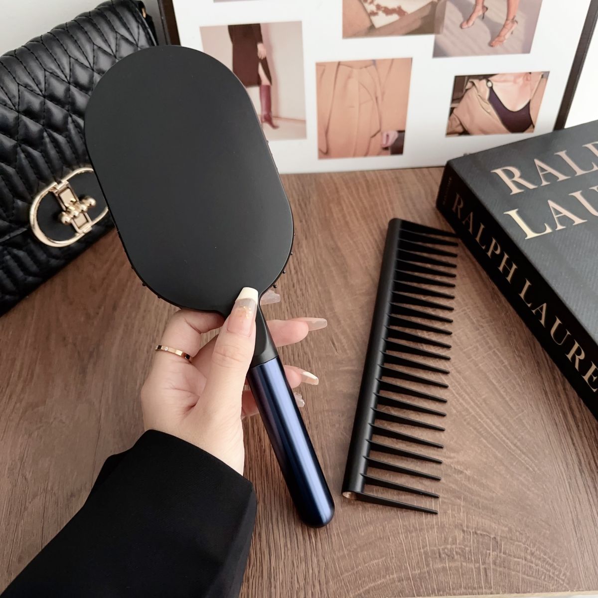 【Mismo estilo que Dyson】Set de regalo con cepillo de masaje con cojín de aire｜Peinado + cuidado del cabello 2 en 1｜Disponible en stock｜Regalo de cumpleaños / Kit esencial para el cuidado diario del cabello