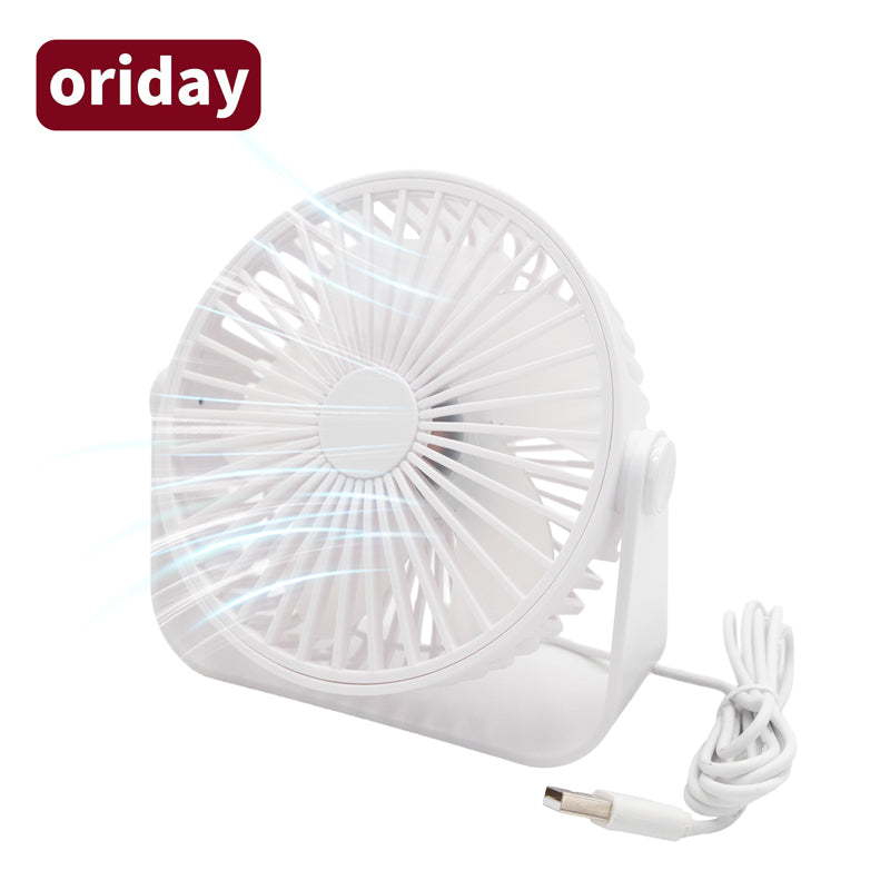 oriday small desktop fan silent strong wind office refrigeration shaking head desktop student plug-in portable