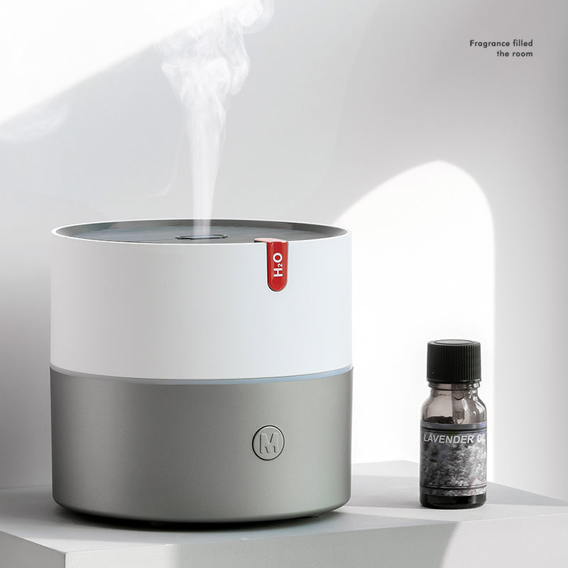 Diffuseur d'huiles essentielles Oriday à ultrasons, brumisateur, humidificateur, veilleuse multicolore, protection contre la coupure de courant en cas de manque d'eau