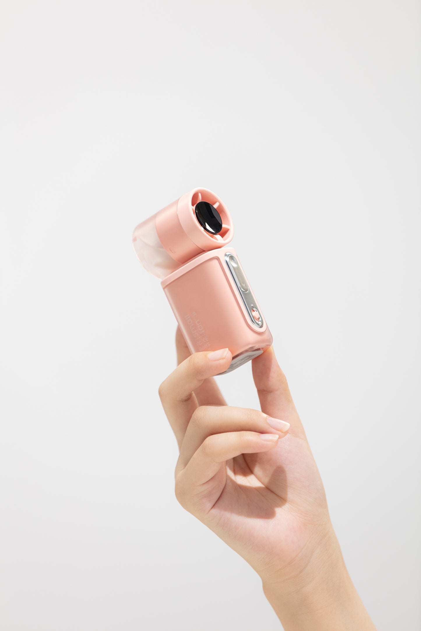 Mini ventilator portabil de mână Oriday de mare viteză cu patru trepte, control precis al fluxului de aer, silențios, ușor 113 g, ușor de transportat, baterie 3000mAh, încărcare rapidă Type-C, autonomie mare, material ABS durabil
