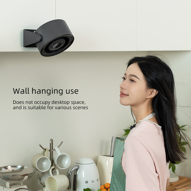 Oriday 2-in-1 Desk and Wall Fan, large capacity battery for long-lasting power, 5-speed quiet and strong wind, 3 adjustable light modes, adjustable angles and automatic oscillation, counterclockwise rotating fan cover for easy cleaning