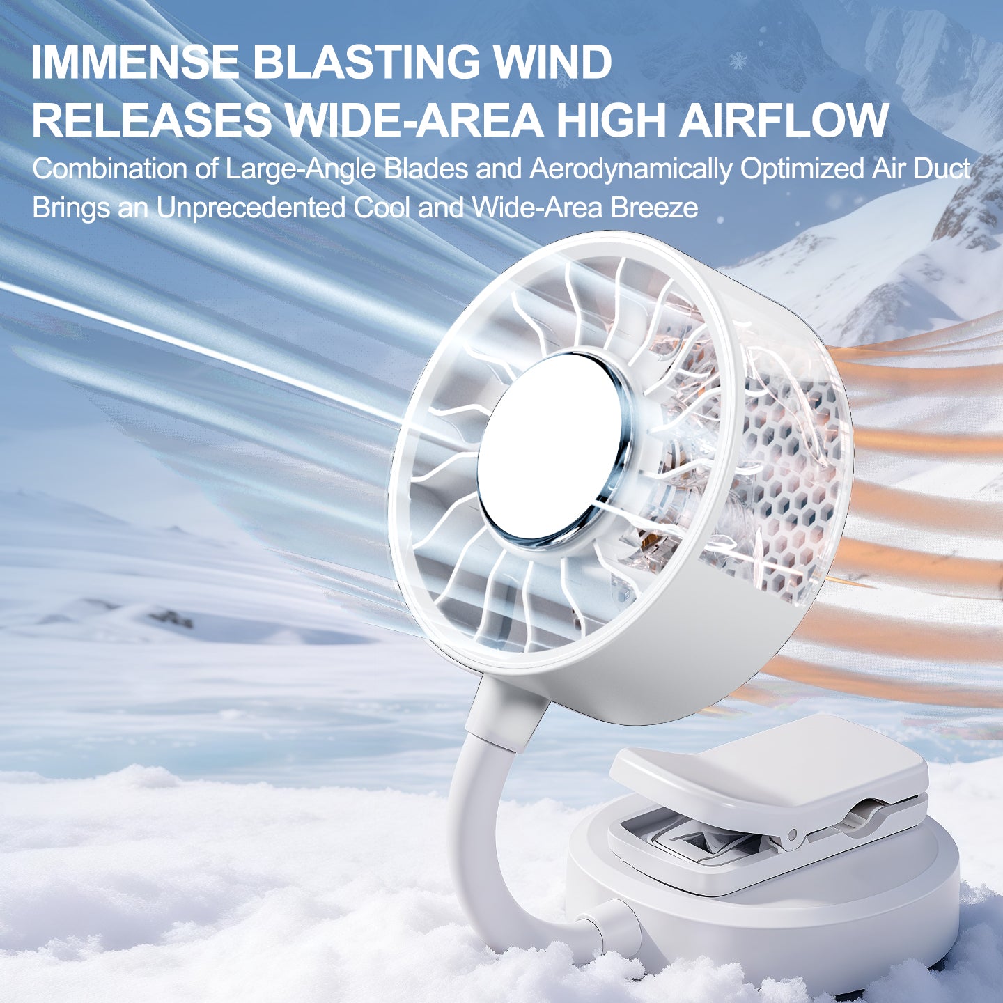 oriday【Hit roku 2026】360° magnetický chladicí ventilátor na krk｜Supervodivá ledová keramika pro rychlé ochlazení｜3 úrovně silného proudění｜Rychlé nabíjení Type-C｜Přenosný tichý ventilátor｜Ideální na cestování, dojíždění i kancelář