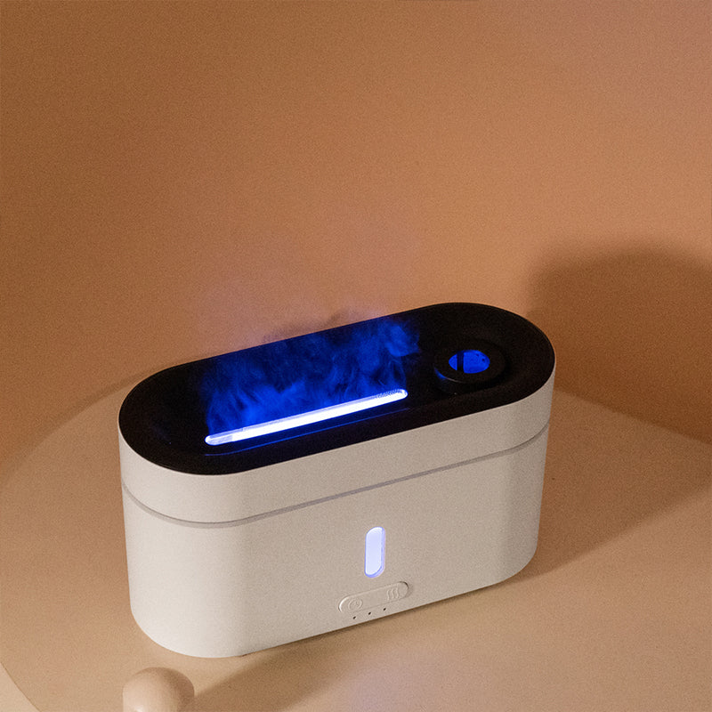 oriday flame atmosphere light aromatherapy machine fog spectrometer spits circles of essential oil plus fragrance humidifier intelligent timing