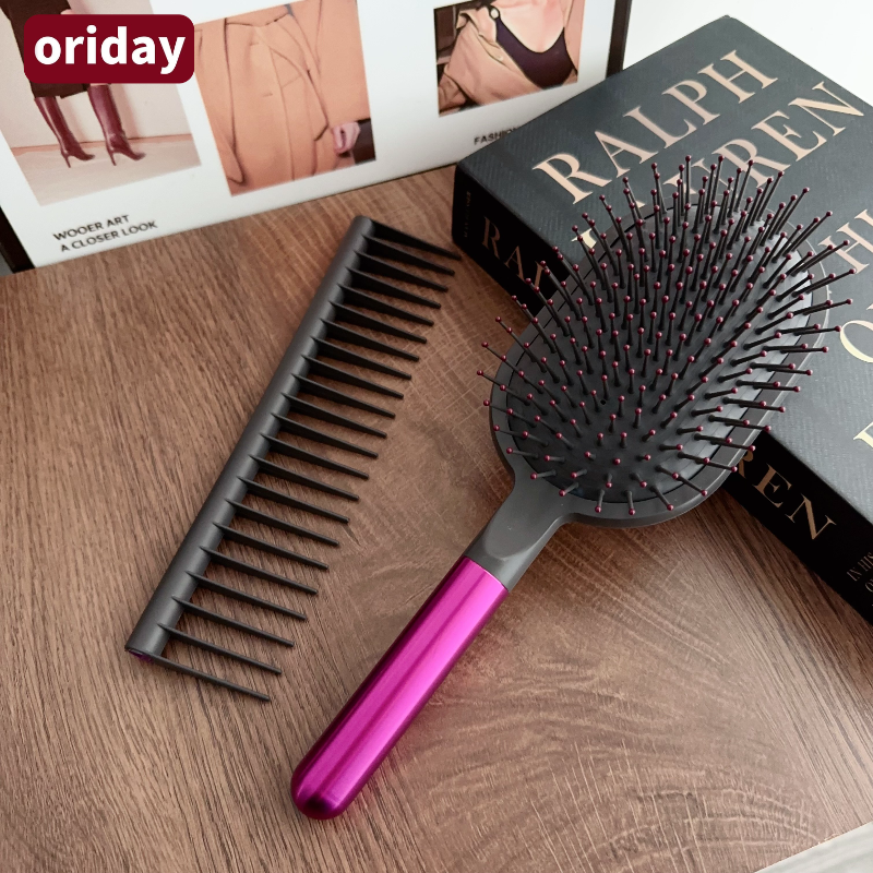 【Mismo estilo que Dyson】Set de regalo con cepillo de masaje con cojín de aire｜Peinado + cuidado del cabello 2 en 1｜Disponible en stock｜Regalo de cumpleaños / Kit esencial para el cuidado diario del cabello
