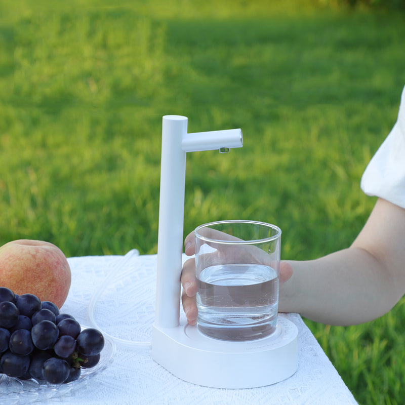 oriday Extractor de agua eléctrico para mesa, para botellas grandes, plegable, completamente automático, silencioso, para uso doméstico, de escritorio, portátil, regalo creativo, carga por USB