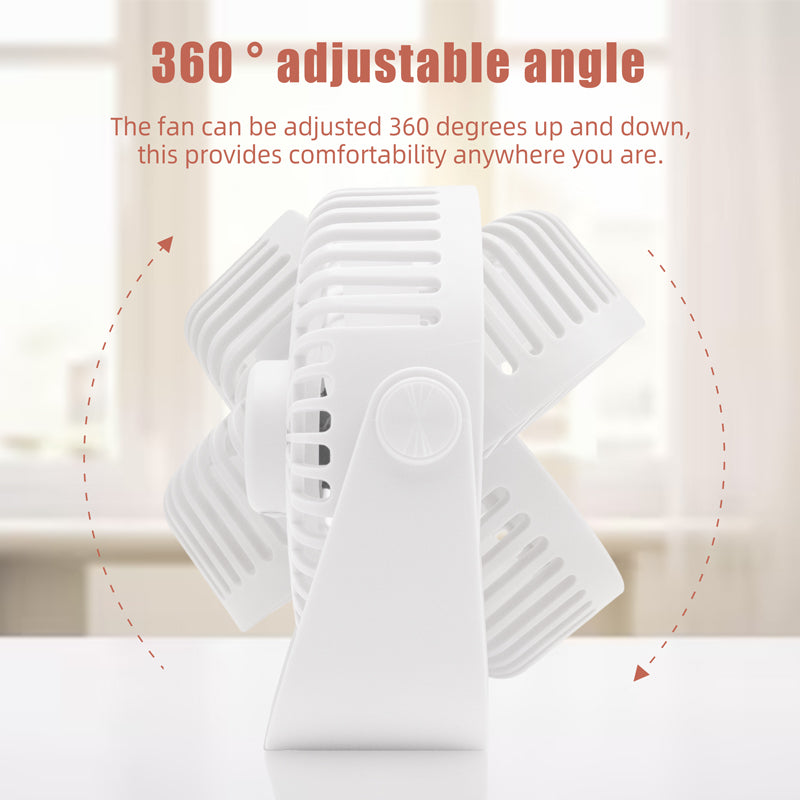 oriday small desktop fan silent strong wind office refrigeration shaking head desktop student plug-in portable