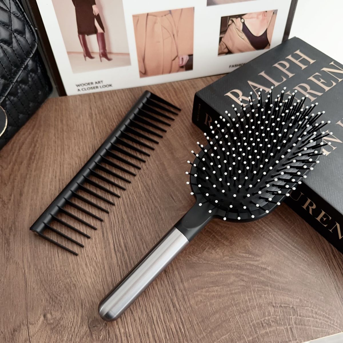 【Mismo estilo que Dyson】Set de regalo con cepillo de masaje con cojín de aire｜Peinado + cuidado del cabello 2 en 1｜Disponible en stock｜Regalo de cumpleaños / Kit esencial para el cuidado diario del cabello