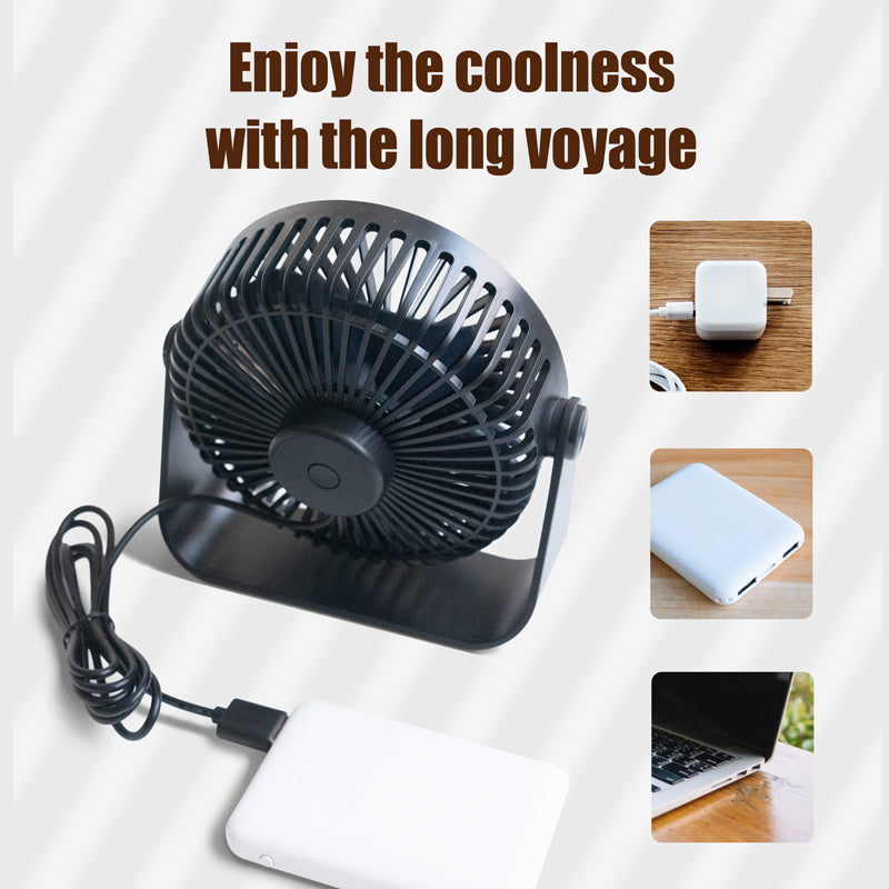 oriday small desktop fan silent strong wind office refrigeration shaking head desktop student plug-in portable