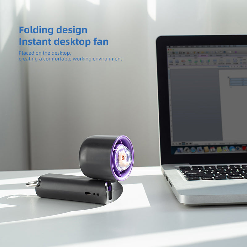 oriday超高速強力手持小風扇迷你無線充電便攜式戶外隨身降溫神器家用辦公室桌麵學生宿捨東方良品