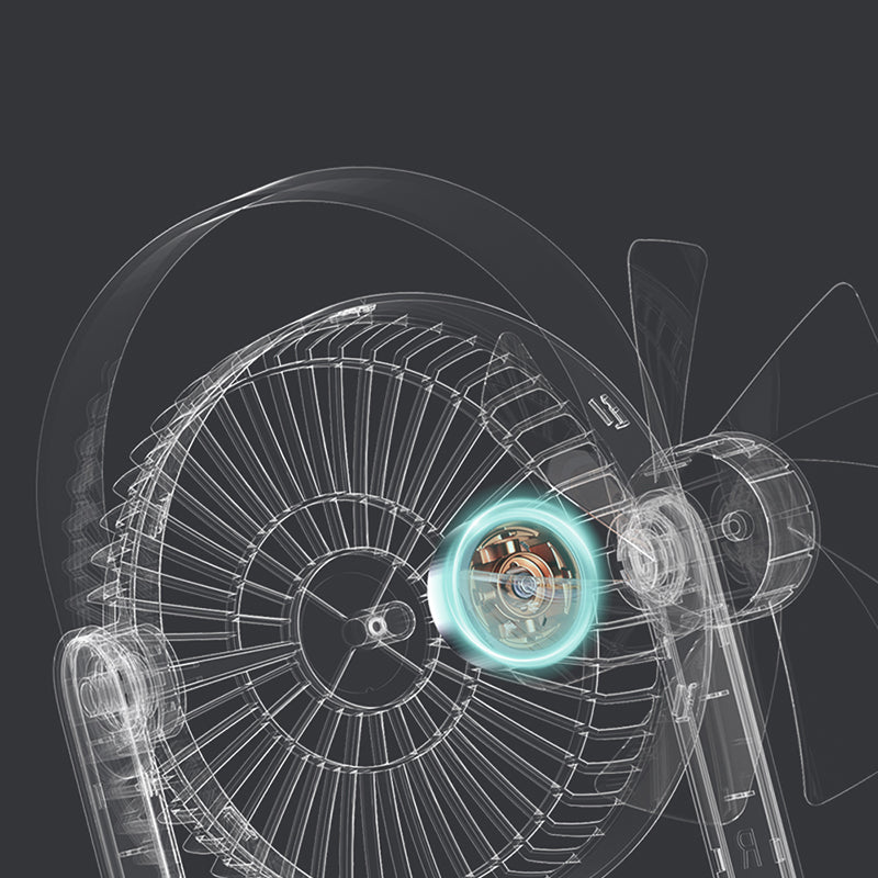 Oriday echter kleiner Ventilator, tragbar, geräuschlos, USB-Aufladung, starker Wind, leise, für Zuhause, Büro, Studenten