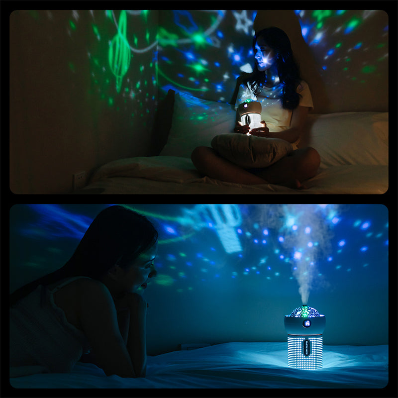 oriday single spray projection humidifier 2023 new night light gift atmosphere light home car USB charging