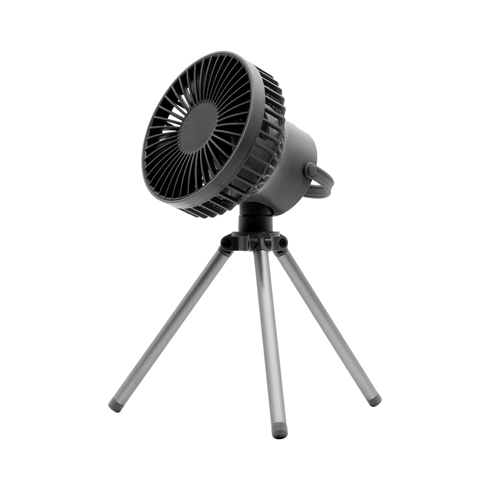 Supporto a treppiede per ventilatore da campeggio all'aperto Oriday, genuino, portatile, ricaricabile, grande capacità, lunga durata della batteria, appeso, verticale, silenzioso per uso domestico