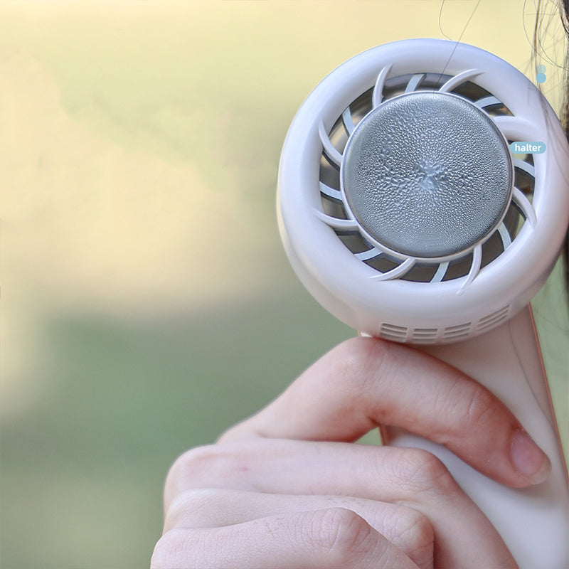 Oriday echter hängender Halsventilator, tragbar, USB-Aufladung, blattlos, ultra-leiser Lüfter, Sport, Studentenwohnheim, Büro