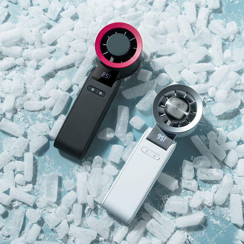 Oridayポータブル折りたたみ冷却ファン 大容量バッテリーで長時間使用可能 4段階 10,000回転の静音強風 高精細デジタルディスプレイでバッテリーと速度設定を表示 ワンプッシュで即冷却 必須のアウトドア・通勤アイテム
