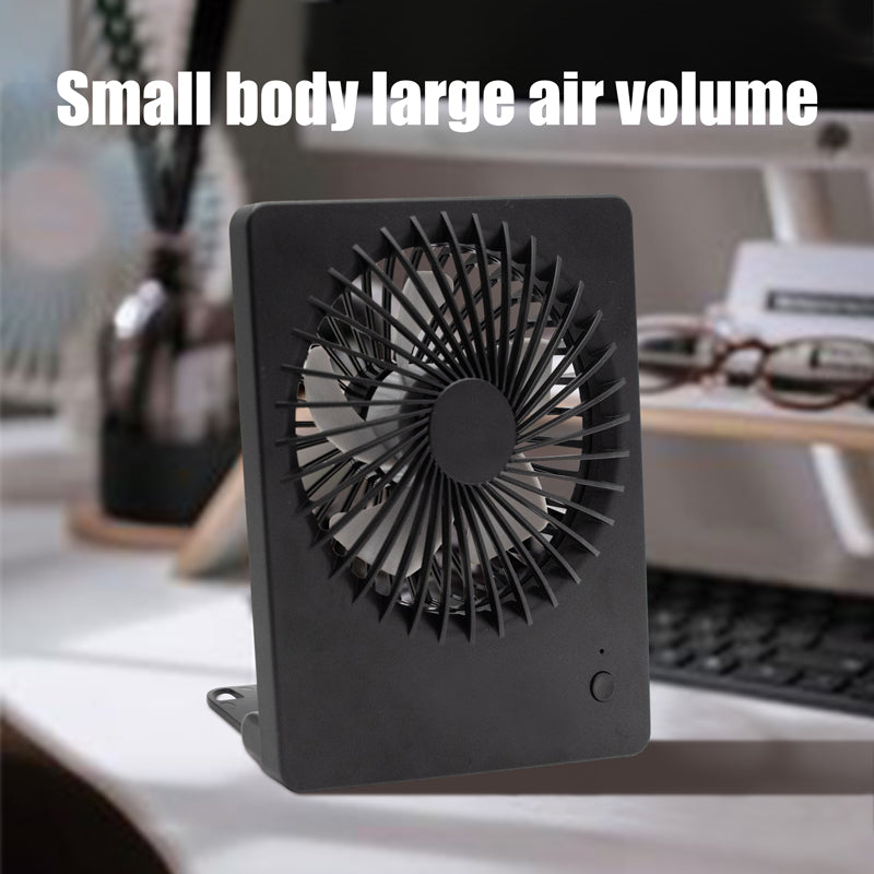 Ventilador de escritorio cuadrado oriday, silencioso con gran potencia de enfriamiento, recargable, lindo, con cabezal oscilante y plegable, portátil para uso universal para hombres y mujeres.