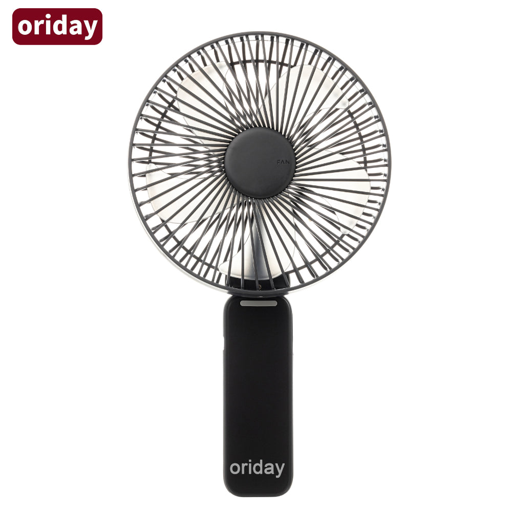Oriday Multifunctionele Handventilator, inklapbaar met bureauventilator, 4 snelheidsinstellingen, stil, 3600mAh lange batterijduur, Type-C snel opladen, 3-in-1 gebruik (handventilator, muurbevestigd of bureauventilator)
