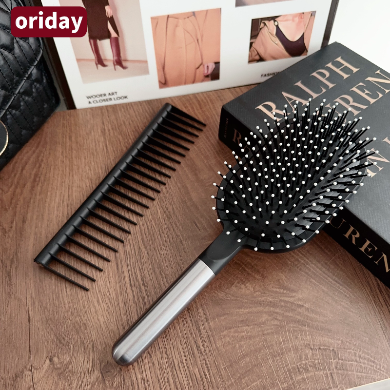 【Mismo estilo que Dyson】Set de regalo con cepillo de masaje con cojín de aire｜Peinado + cuidado del cabello 2 en 1｜Disponible en stock｜Regalo de cumpleaños / Kit esencial para el cuidado diario del cabello