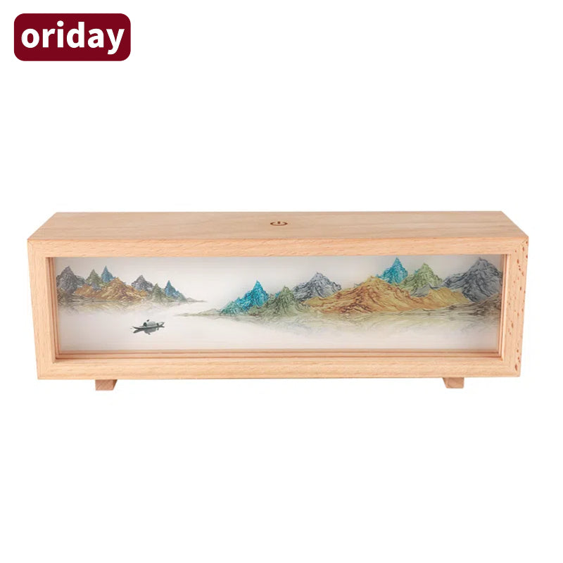 Oriday 木質燈光畫拍拍燈｜氛圍夜燈擺設｜創意禮物推介
