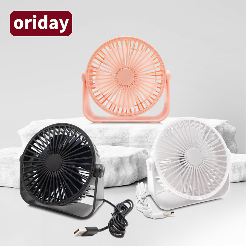 oriday small desktop fan silent strong wind office refrigeration shaking head desktop student plug-in portable