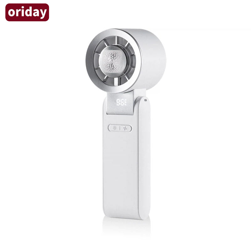 Oridayポータブル折りたたみ冷却ファン 大容量バッテリーで長時間使用可能 4段階 10,000回転の静音強風 高精細デジタルディスプレイでバッテリーと速度設定を表示 ワンプッシュで即冷却 必須のアウトドア・通勤アイテム
