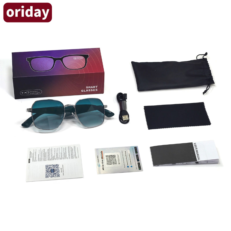 Oriday 香港熱賣AI翻譯眼鏡｜藍牙耳機一體 遙控拍照｜商務出行/旅遊駕駛首選GY200