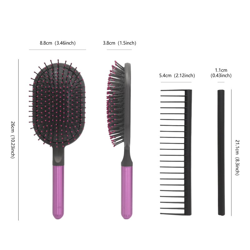 【Mismo estilo que Dyson】Set de regalo con cepillo de masaje con cojín de aire｜Peinado + cuidado del cabello 2 en 1｜Disponible en stock｜Regalo de cumpleaños / Kit esencial para el cuidado diario del cabello