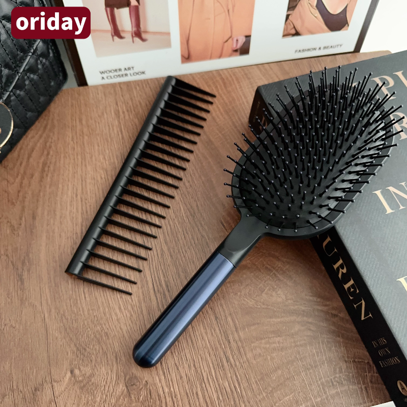 【Mismo estilo que Dyson】Set de regalo con cepillo de masaje con cojín de aire｜Peinado + cuidado del cabello 2 en 1｜Disponible en stock｜Regalo de cumpleaños / Kit esencial para el cuidado diario del cabello