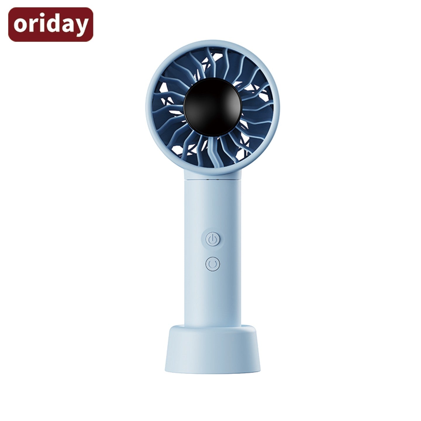oriday迷你手提風扇｜88°廣角擺頭+渦輪大風量｜100段無級風速｜4500mAh快充電池｜輕量手持/桌面兩用｜靜音安全